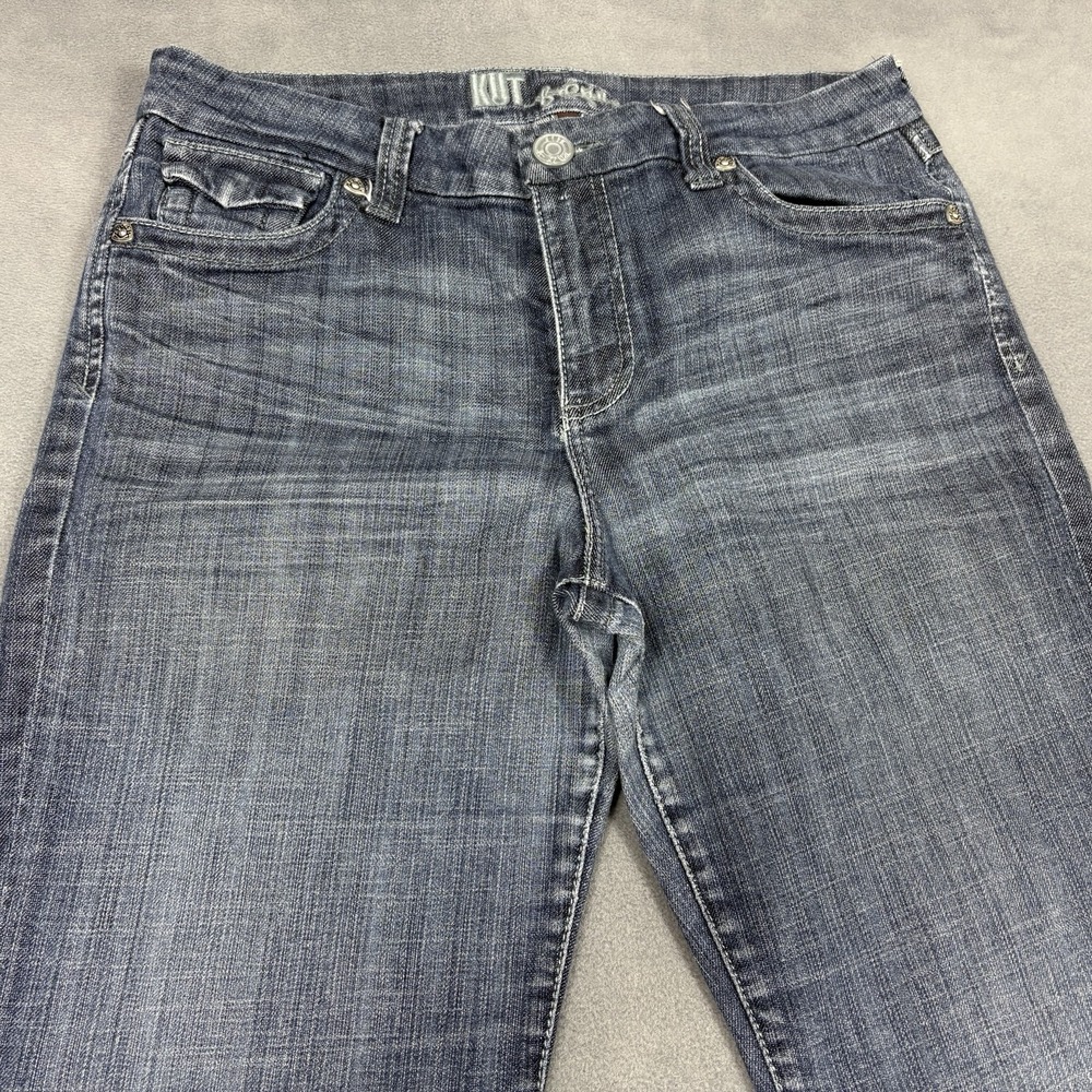 KUT From The Kloth Jeans Size 10 Bootcut Stretch Medium Wash Blue Denim - Picture 3 of 9
